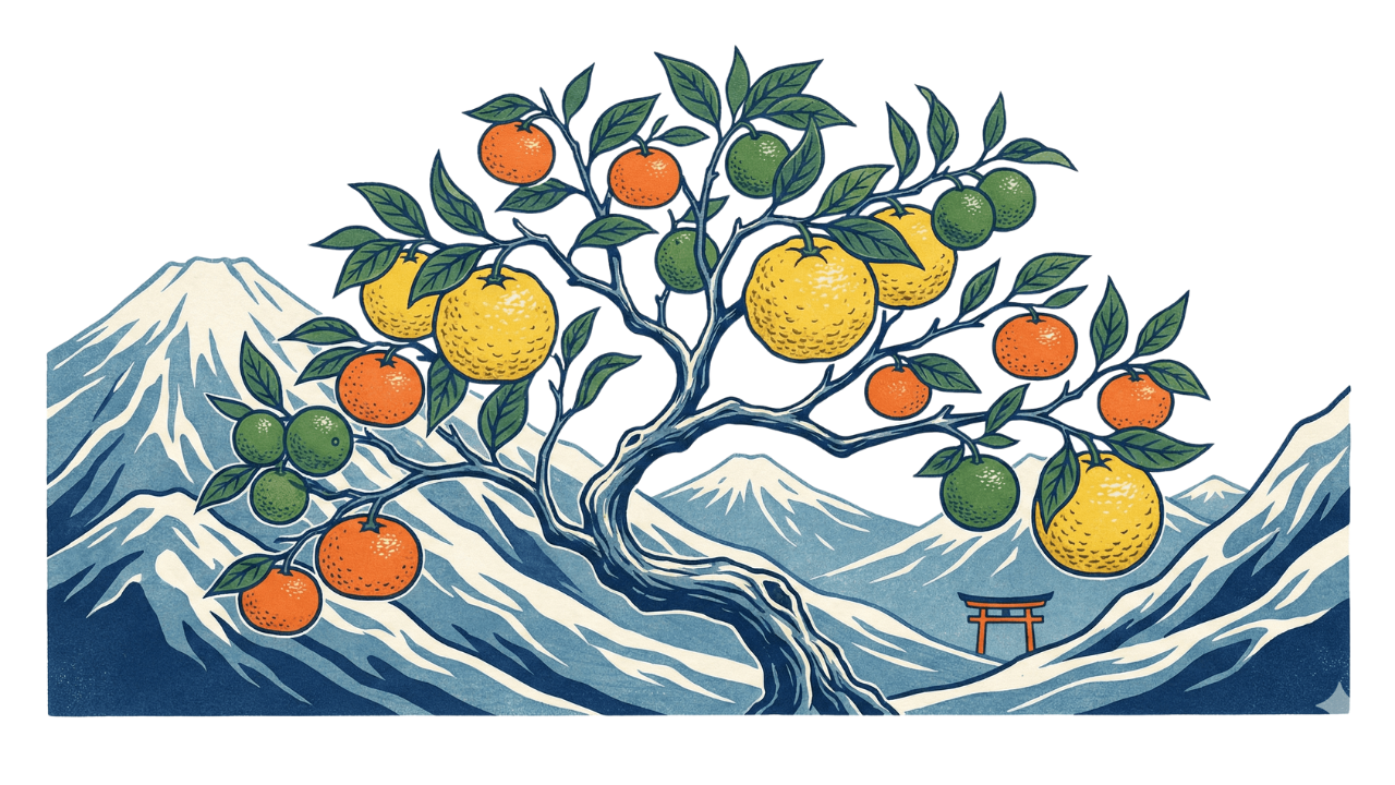 Yuzu dans les montagnes japonaises