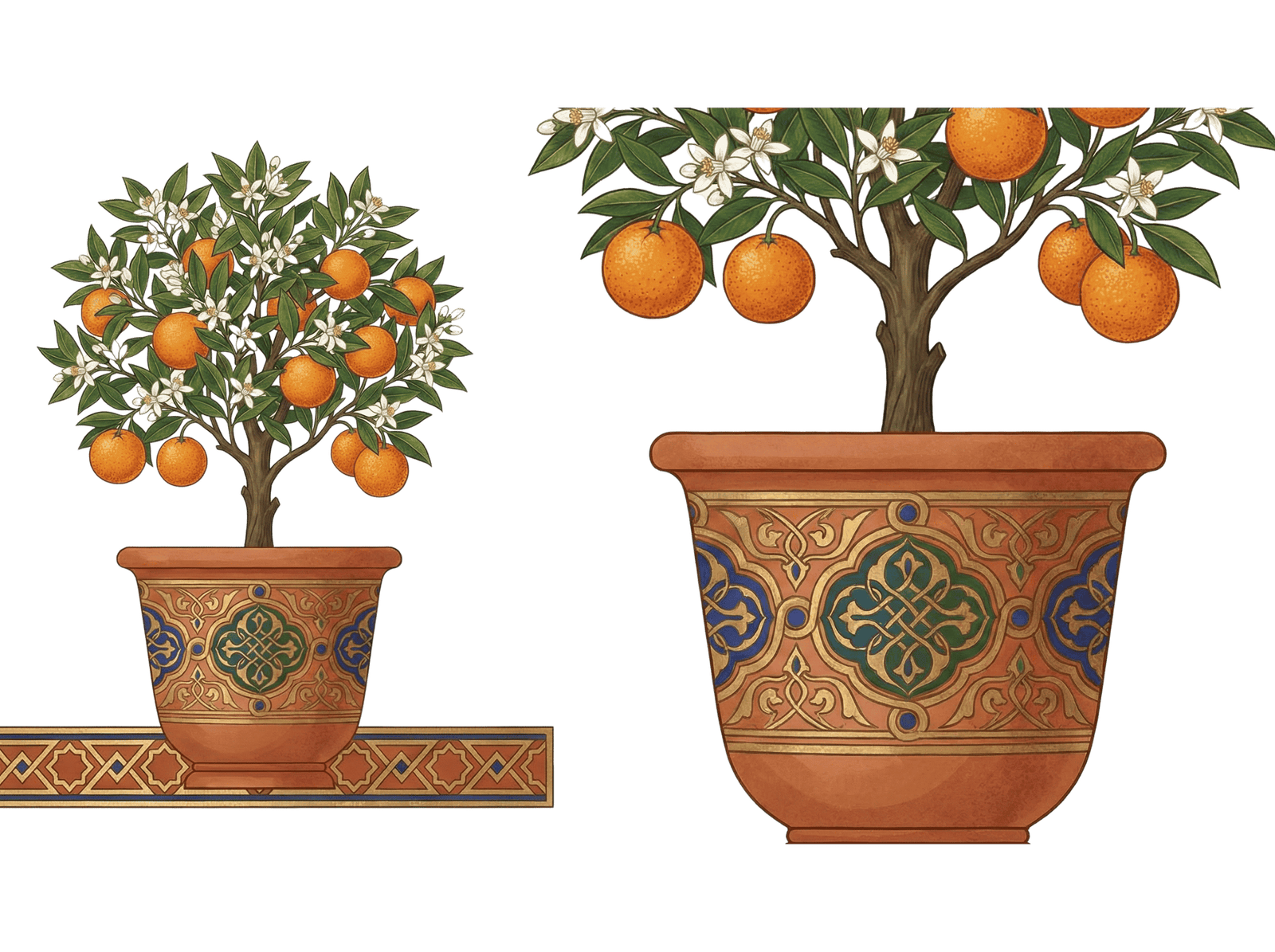 Bigaradier dans un patio andalou