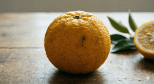 Citron Yuko sur une table